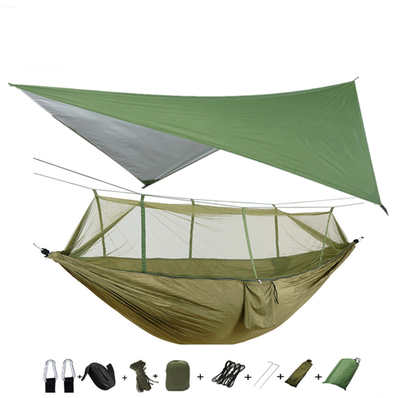 Outdoor Portable Parachute Hammock with Mosquito Net