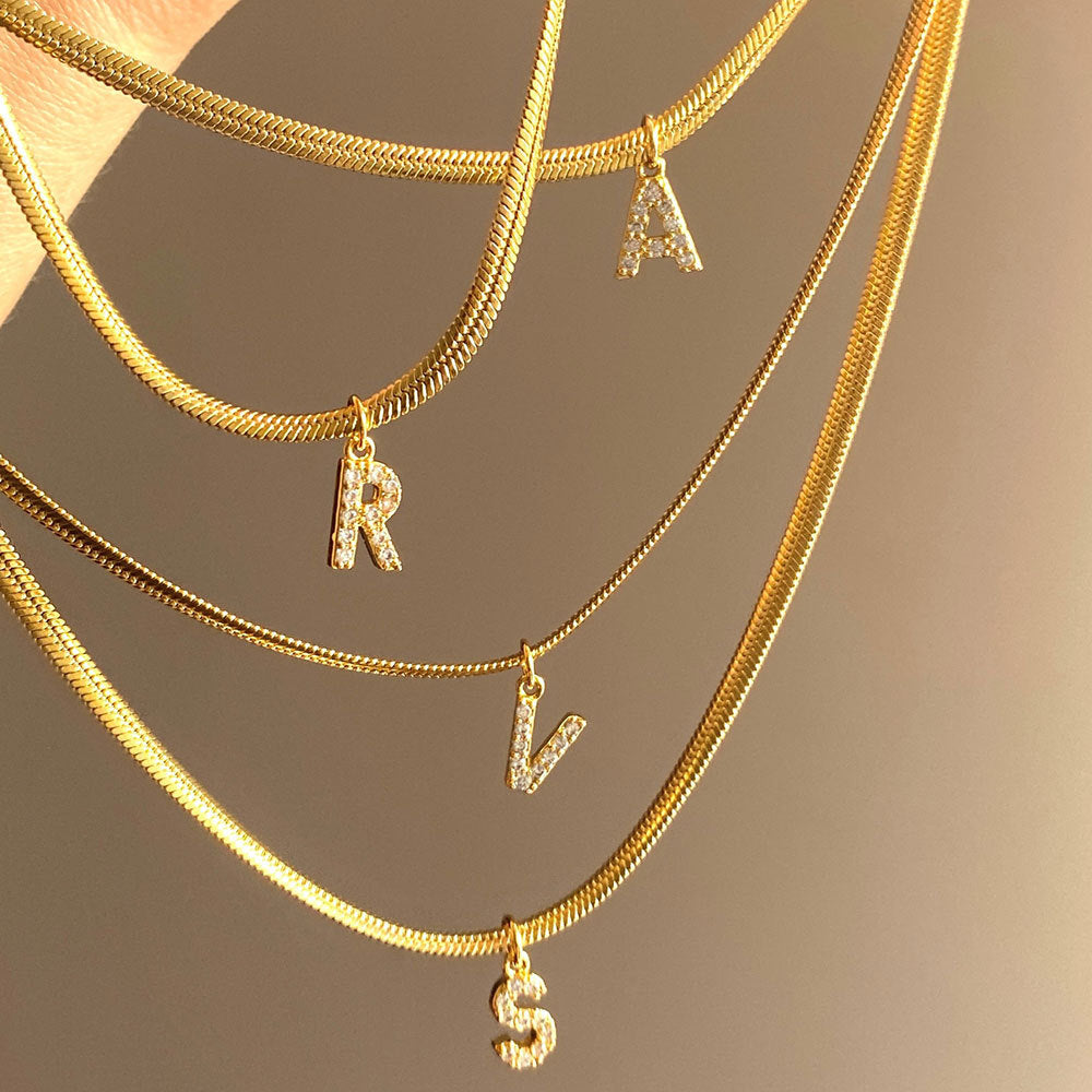 Fashion Jewelry European And American 26 Letters Necklace