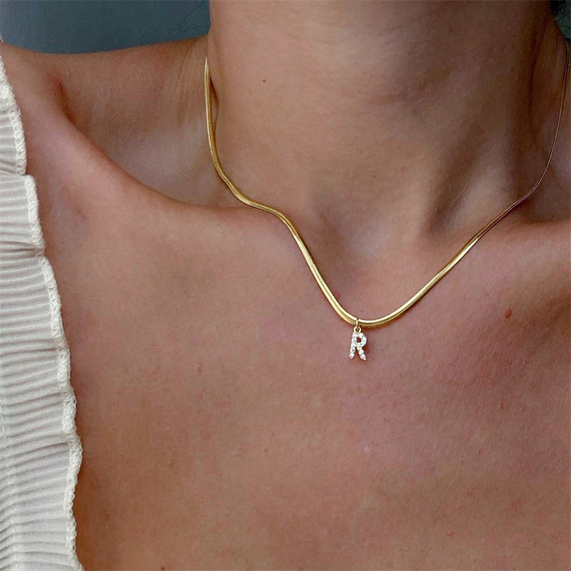 Fashion Jewelry European And American 26 Letters Necklace