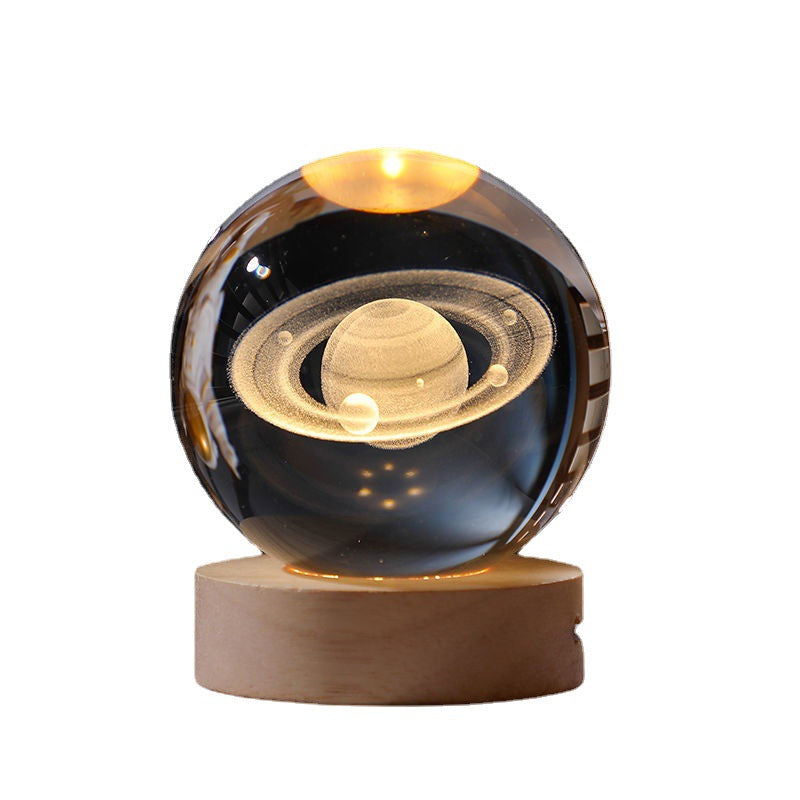 Universe Series Luminous Crystal Ball Bedroom Night Light