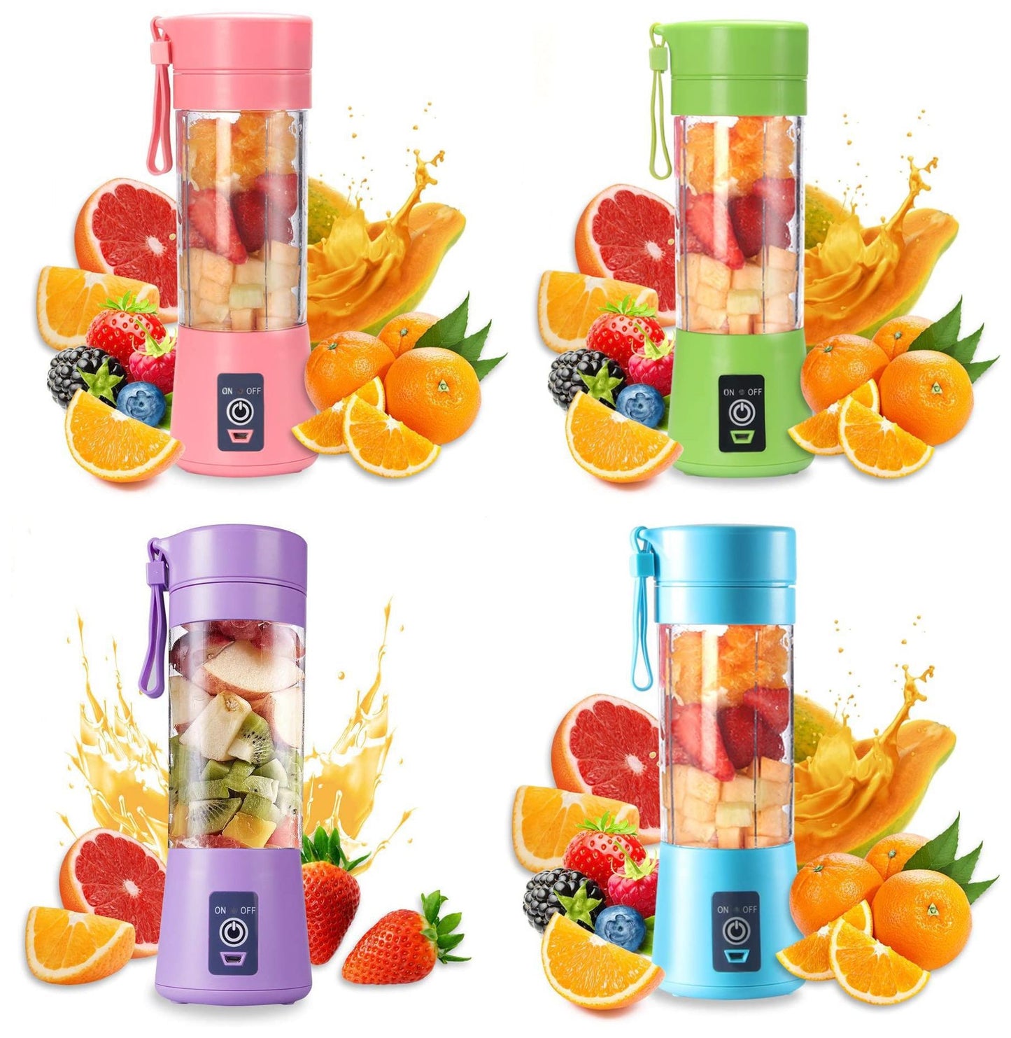 Portable Blender-Juicer With USB Reachable Port
