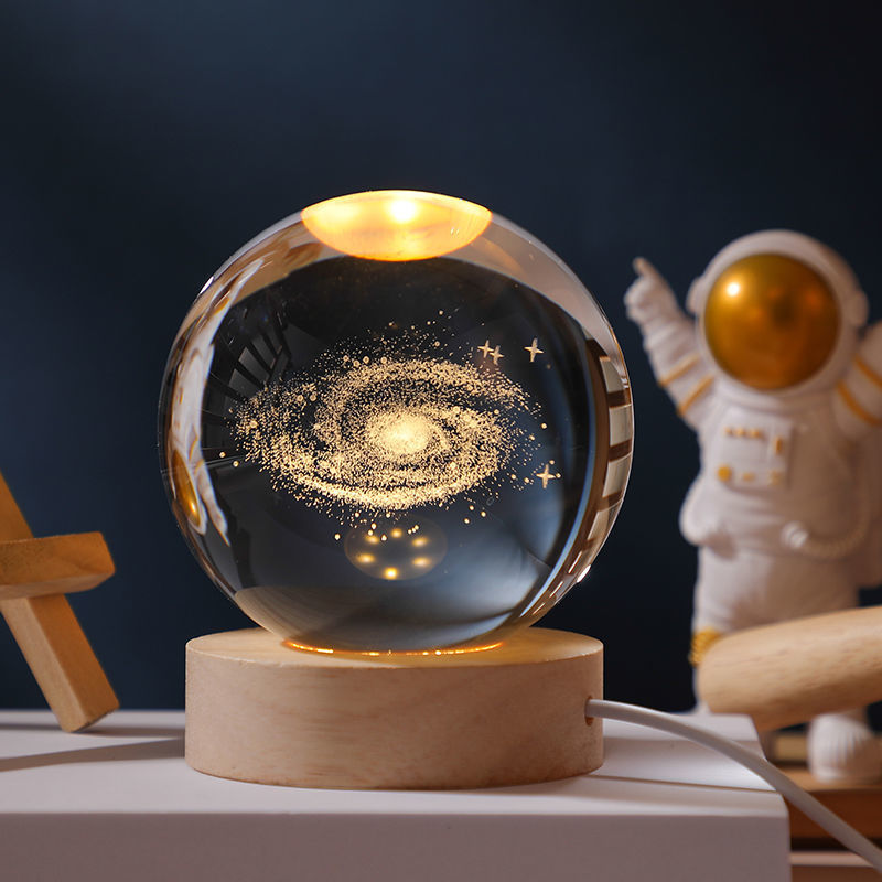 Universe Series Luminous Crystal Ball Bedroom Night Light