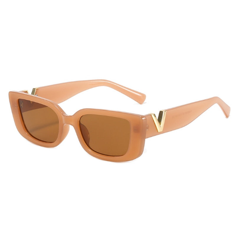 Retro Classic Designer Women's Rectangle Sunglasses