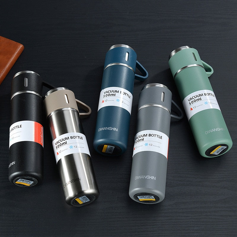 Travel Insulated 500ml Double-Layer Stainless Steel Thermos