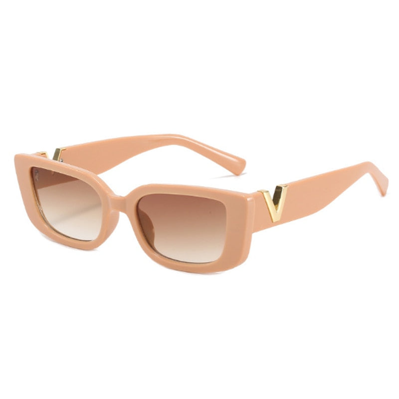 Retro Classic Designer Women's Rectangle Sunglasses
