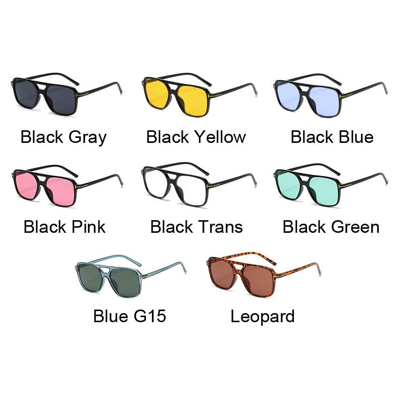 Women's Vintage Retro Square Sunglasses