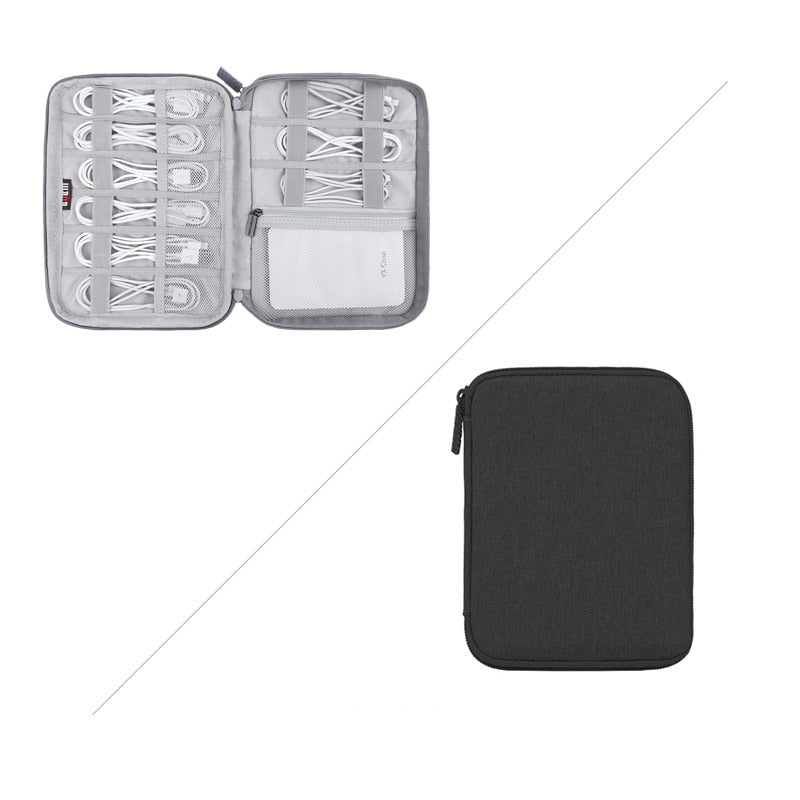 Digital USB Data Cable Travel Storage Bag