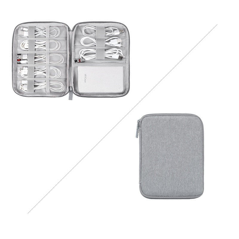 Digital USB Data Cable Travel Storage Bag