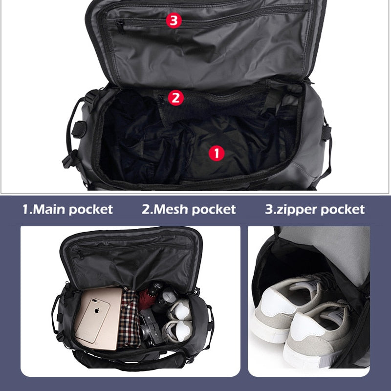 Waterproof Multifunctional Nylon Shoulder Travel Bag