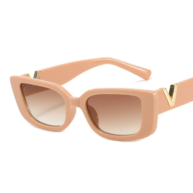 Retro Classic Designer Women's Rectangle Sunglasses