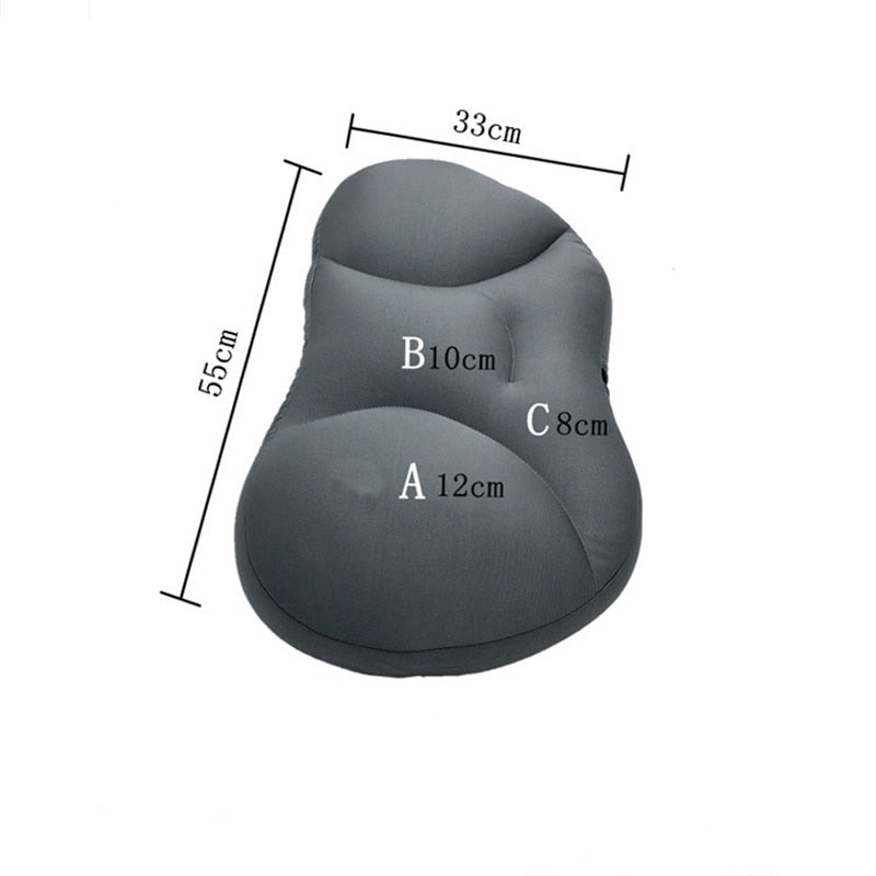 Ergonomic Design Washable Polyester Travel Neck Pillow
