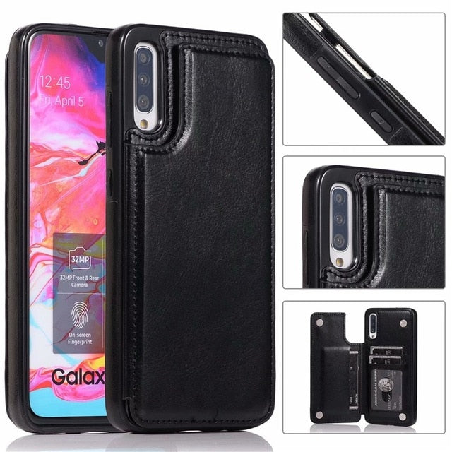 Luxury Leather Phone Case with Card Slots