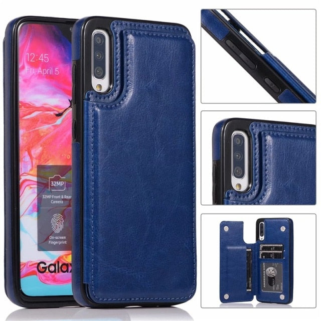 Luxury Leather Phone Case with Card Slots