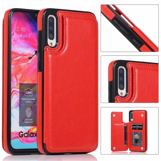 Luxury Leather Phone Case with Card Slots