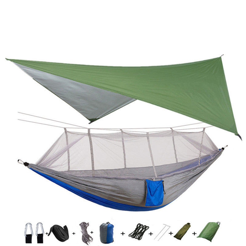 Outdoor Portable Parachute Hammock with Mosquito Net