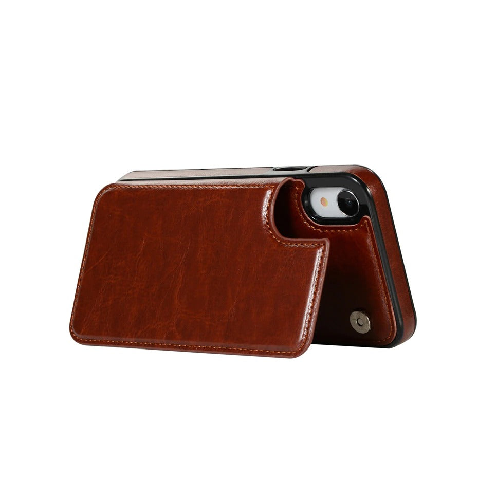 Luxury Leather Phone Case with Card Slots