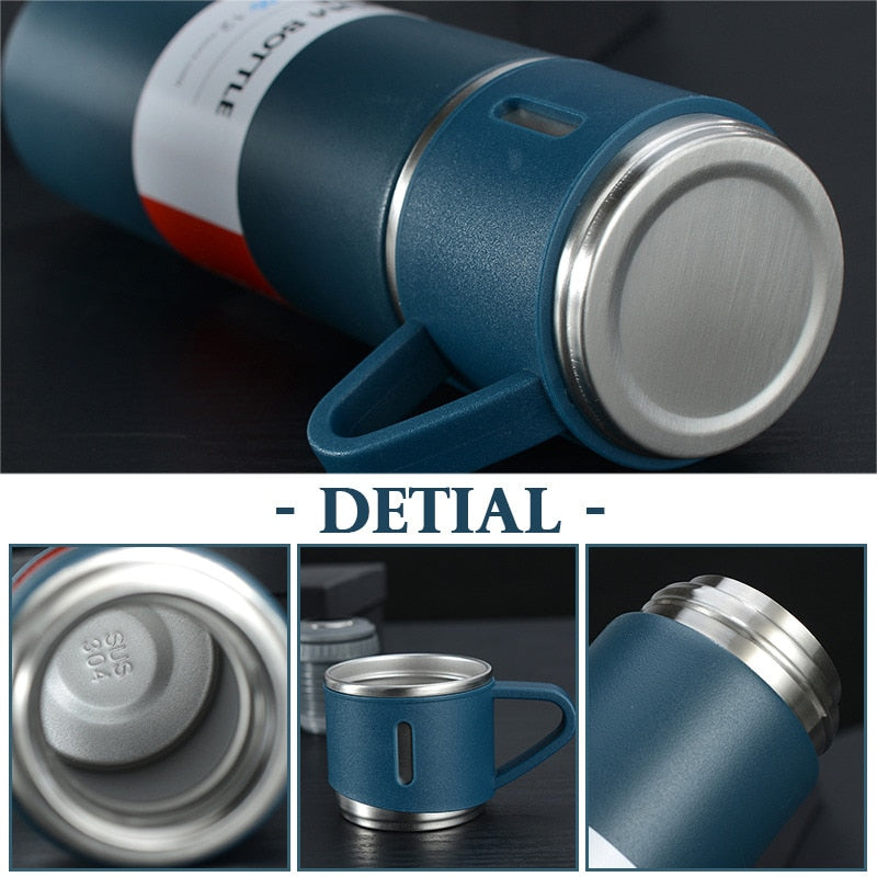 Travel Insulated 500ml Double-Layer Stainless Steel Thermos