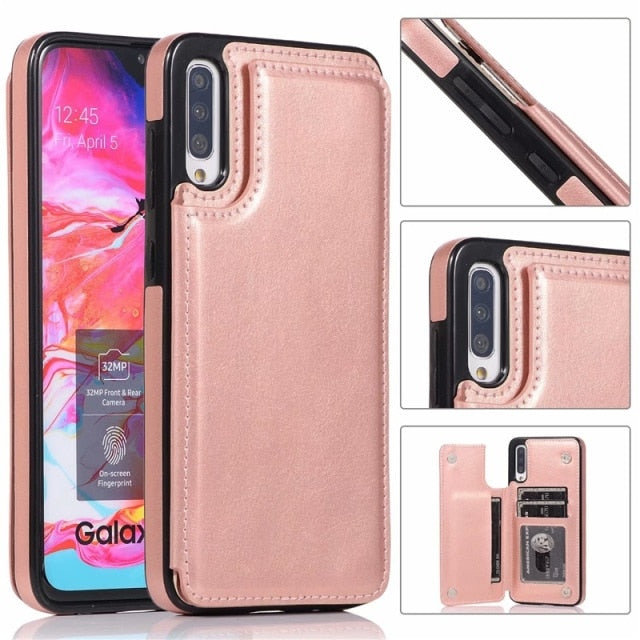 Luxury Leather Phone Case with Card Slots